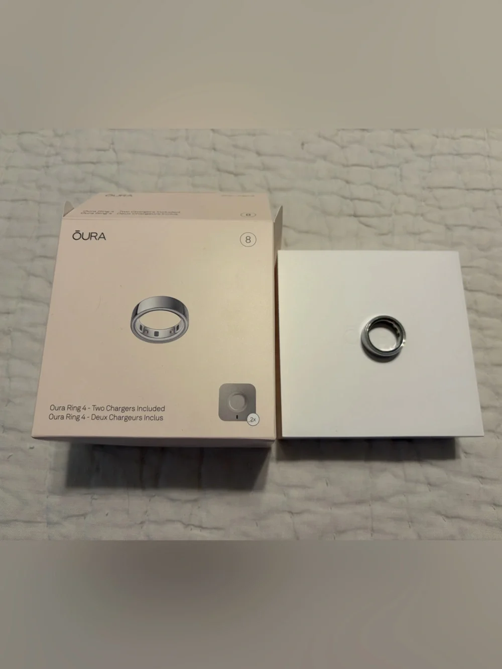 Silver Oura Ring 4 - Size 8